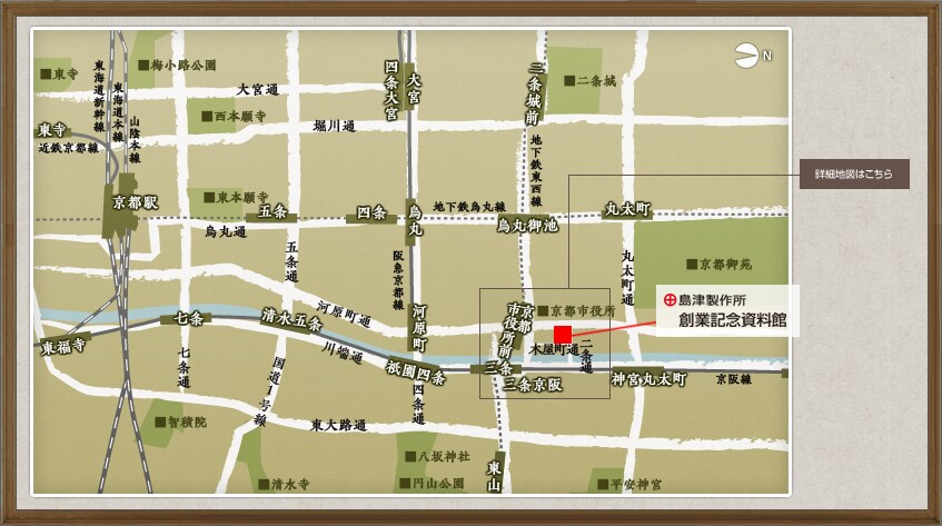 界隈の地図