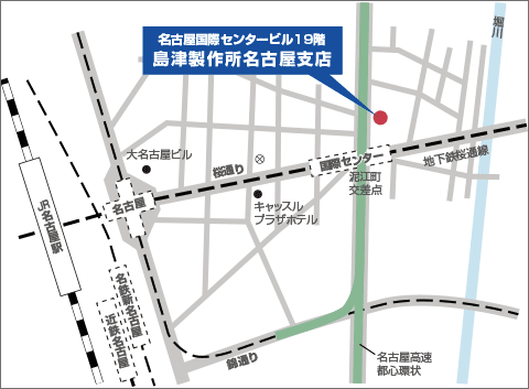 島津製作所 名古屋支店 地図