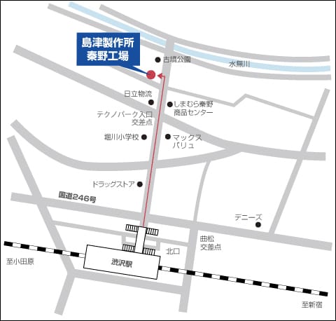 グローバルアプリケーション開発センター（秦野）の地図