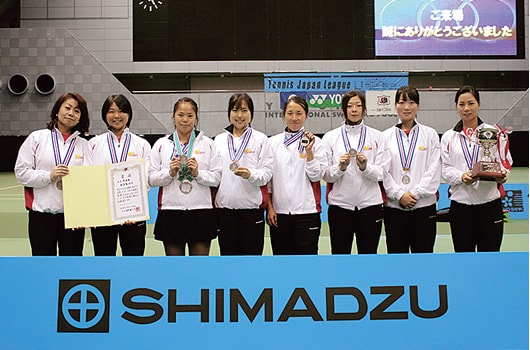 会社代表女子テニスチーム SHIMADZU Breakersが大活躍