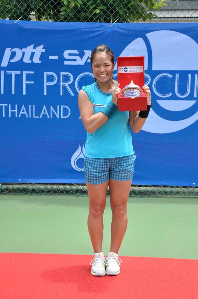 ITF $25,000 Thailand ITF Pro Circuit 2016 シングルスで優勝した大前選手