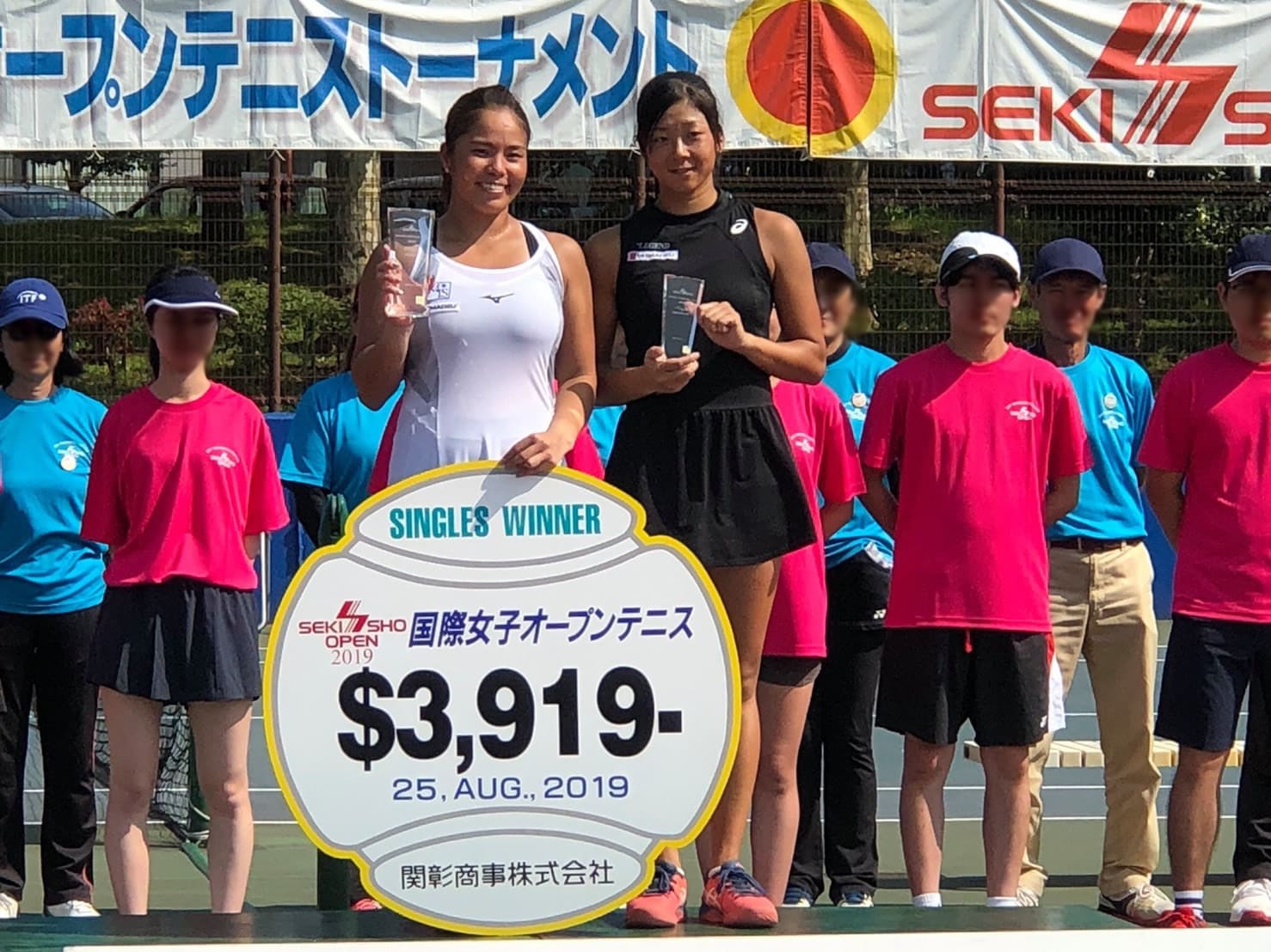 大前選手・加治選手【セキショウオープン シングルス優勝・準優勝】