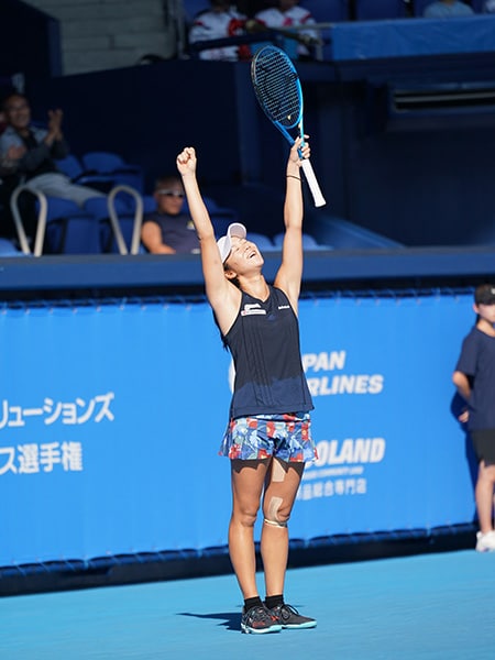 加治遥選手 優勝の瞬間（撮影：横山芳治）