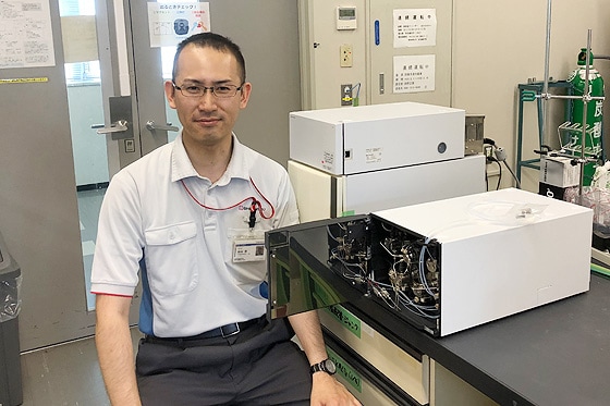 事業部と一緒に開発した製品。7年越しの研究がようやく一つの形になった。今はさらなる性能向上を目指して研究に取り組んでいる。