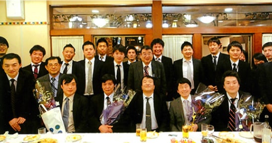 今では懐かしい、島津メディカルシステムズでの送別会(2012年3月)