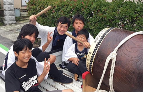 地元青年団でのワンシーン