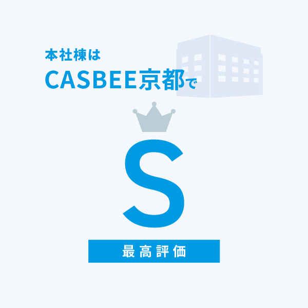 本社棟はCASBEE京都でS（最高評価）