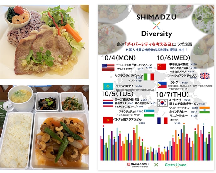 社員食堂のヘルシーメニュー