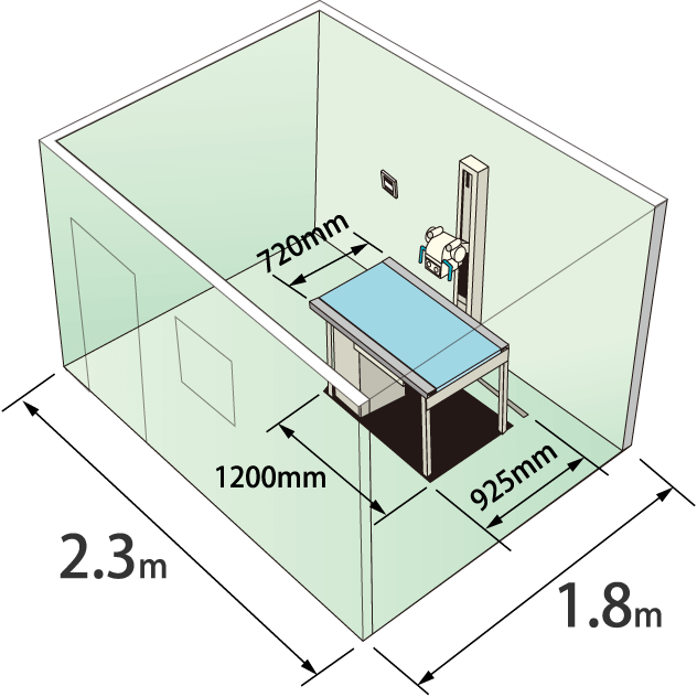 場所をとらない小さな設置スペース