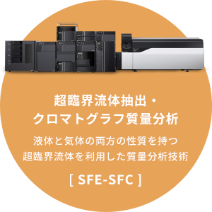 「超臨界流体抽出・クロマトグラフ質量分析」液体と気体の両方の性質を持つ超臨界流体を利用した質量分析技術[SFE-SFC]