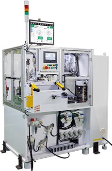 超小型モータ用 横型ソフト２面測定自動バランサ DBM-AE35（SGB-003自動修正機）