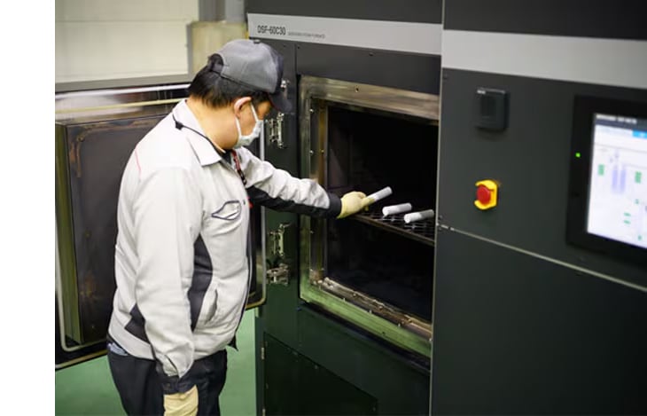 サンプルテストの様子