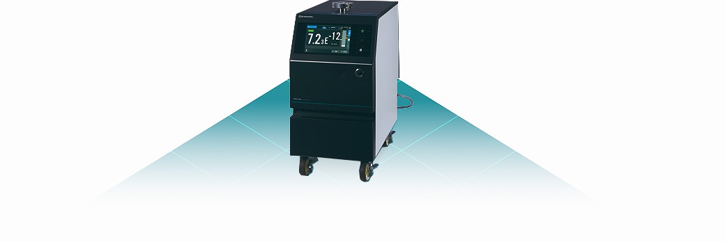 He検出感度No1の分析管搭載 ディテクタ