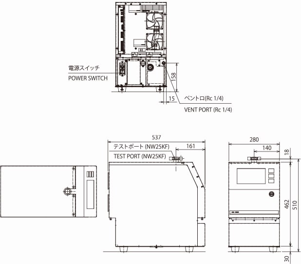 MSE-2600　外形寸法図