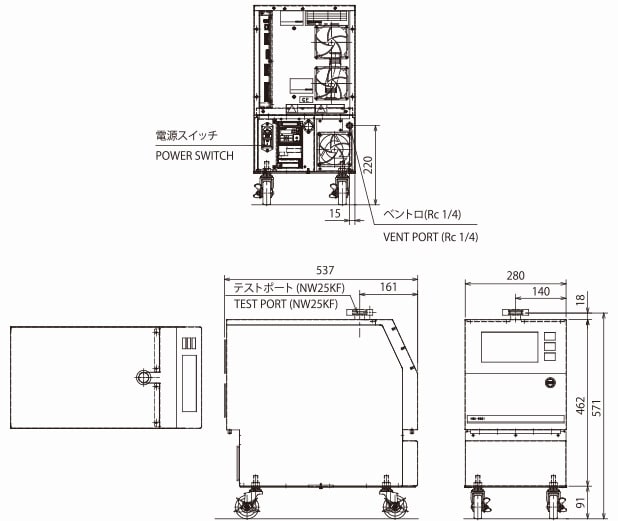 MSE-2601　外形寸法図