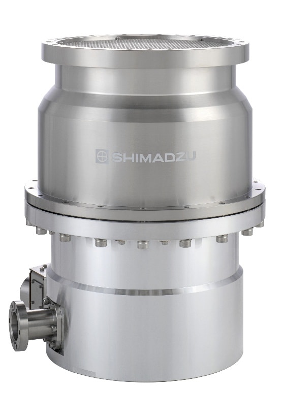 写真：島津製作所と京都フュージョニアリングが共同開発したターボ分子ポンプの試作機