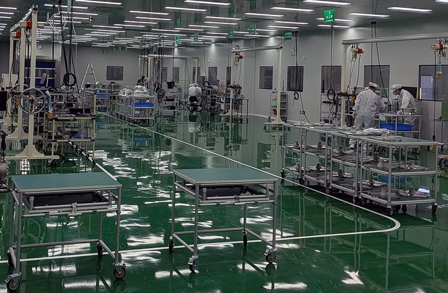 写真:新生産ラインの様子