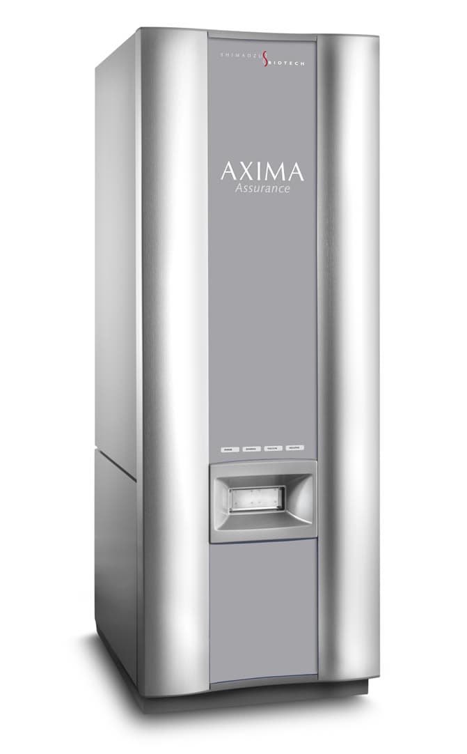 マトリックス支援レーザー脱離イオン化飛行時間型質量分析計「AXIMA Assuarance」