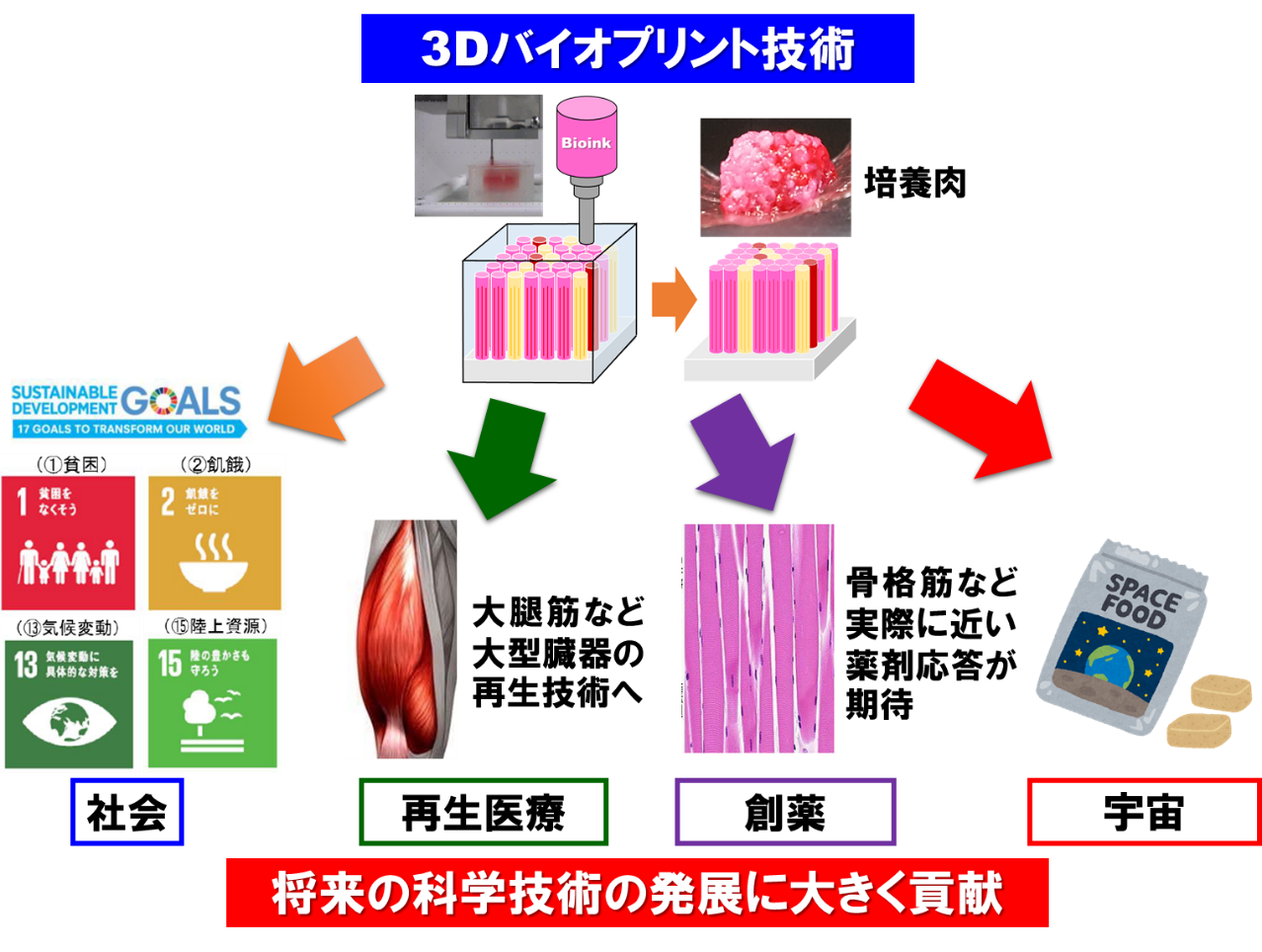 図1.　3Dプリント技術を基盤とする科学技術開発