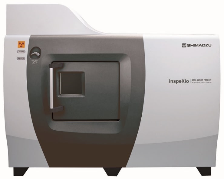 連携で使用する当社分析計測装置例　（下）マイクロフォーカスX線CTシステム「inspeXio SMX-225CT FPD HR」