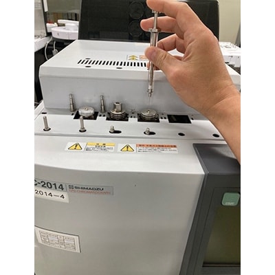 分析装置で測定