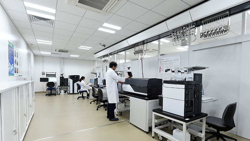 島津製作所のヘルスケアR&Dセンターにある「食品機能性解析共同研究ラボ」