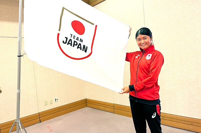 日本代表ウェアを着た永田選手