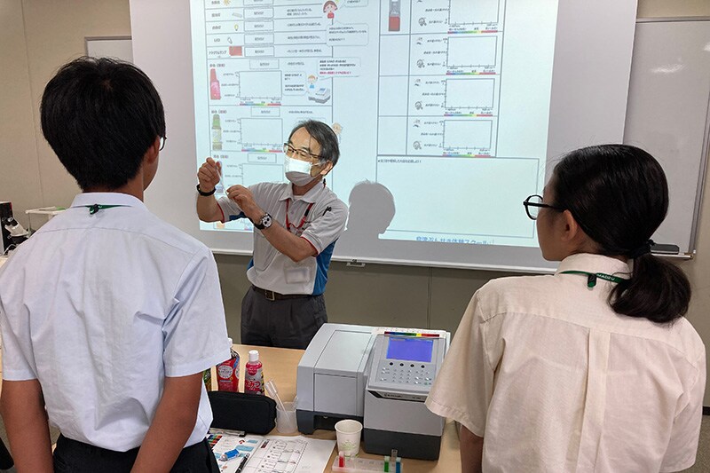 分光光度計の操作方法を学ぶ