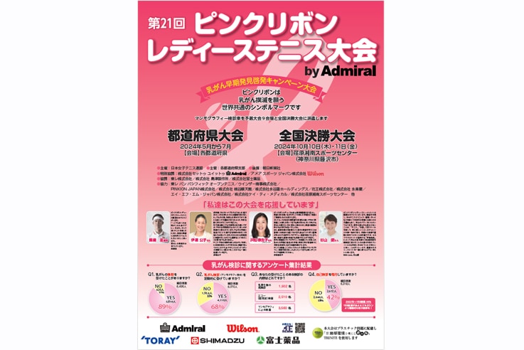 ピンクリボンレディーステニス大会