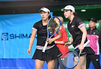第39回テニス日本リーグ決勝トーナメント(2025年2月)ダブルス 桑田寛子選手