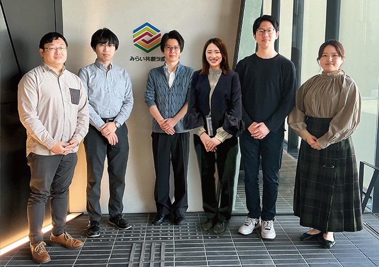 HuMEの基礎研究に携わった基盤技術研究所のメンバー。左端が古田雅史