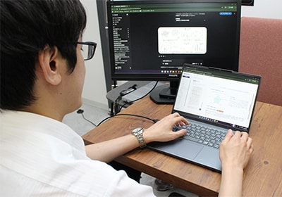 川村さんとPC