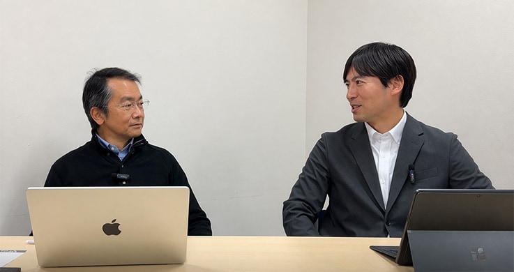 左が同志社大学生命医科学部の舟本聡教授