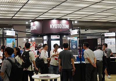KYOTO ZONEには約15社がブース展示