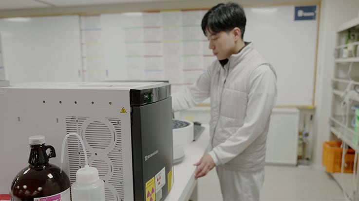 分析の様子