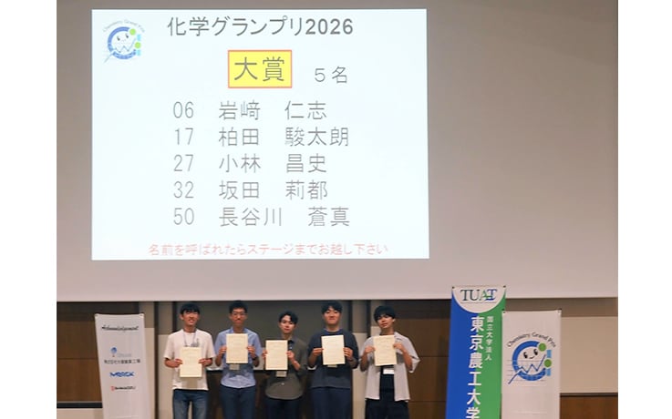 成績に応じて大賞、金賞、銀賞、銅賞が授与