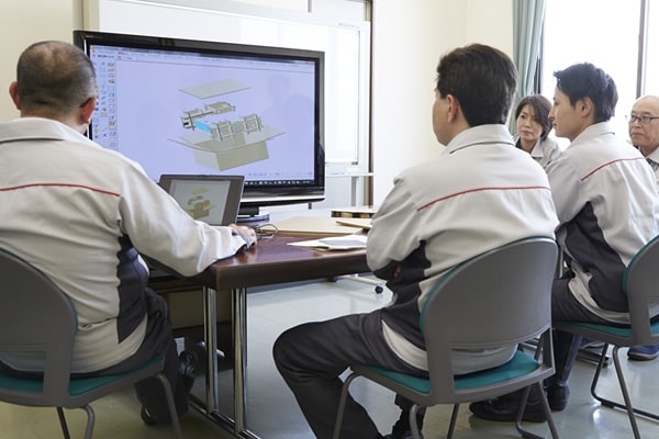 包装設計ミーティング